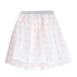 Mangano Shimmer Tulle PolkaDot Circle Skirt